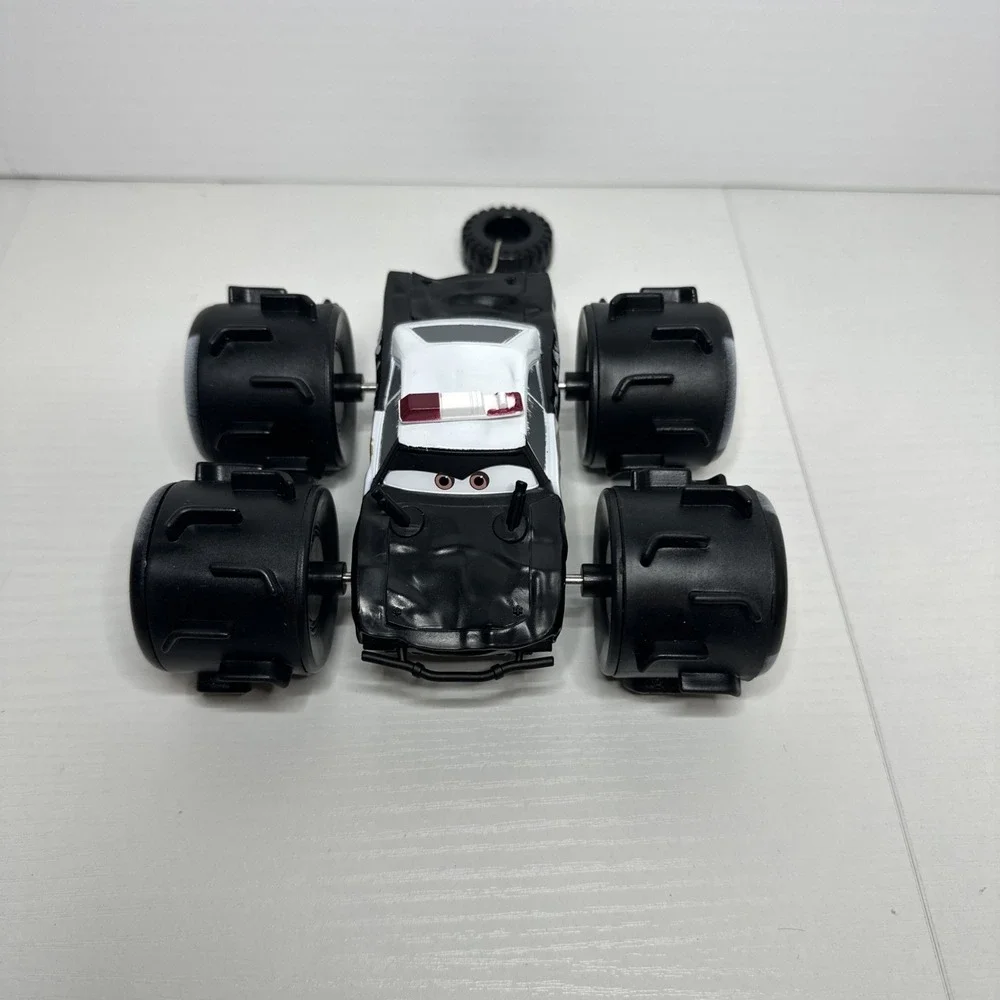 Disney Pixar Cars The Law #54 Police Car Thunder Hollow Big Tires Pull String